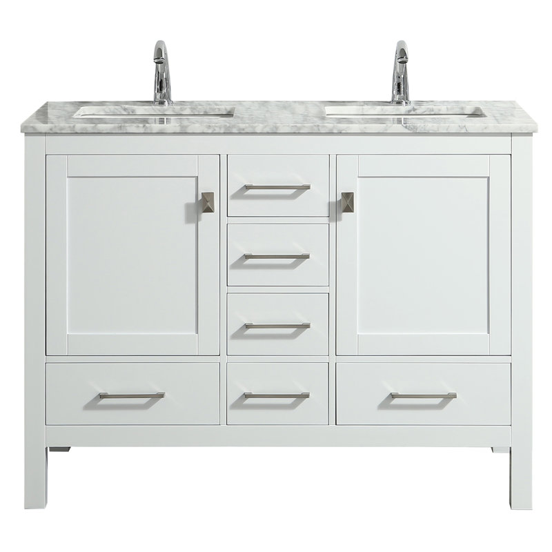 Wrought Studio Furlow 48" Double Bathroom Vanity Set & Reviews Wayfair